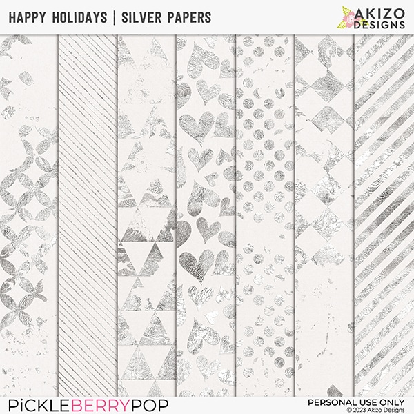 Happy Holidays | Silver Papers