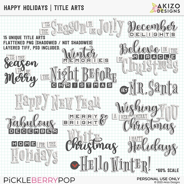 Happy Holidays | Title Arts