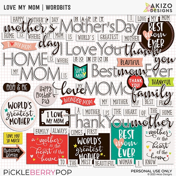 Love My Mom | Wordbits