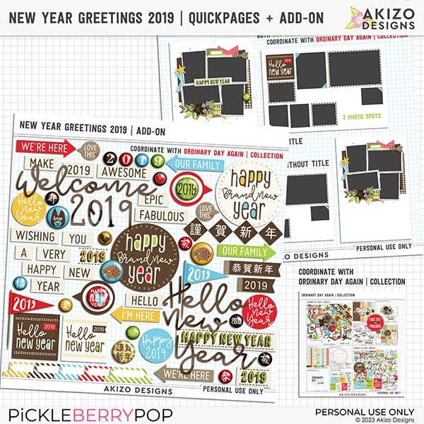 New Year Greetings 2019 | Quickpages + Add-on