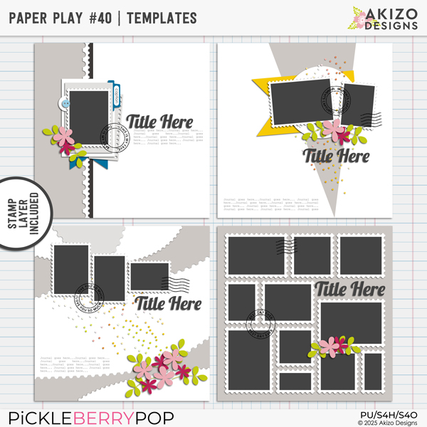 Paper Play 40 | Templates + Bonus