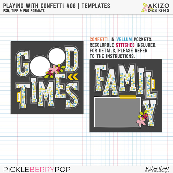 Playing With Confetti 06 | Templates