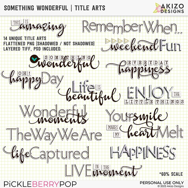 Something Wonderful | Title Arts