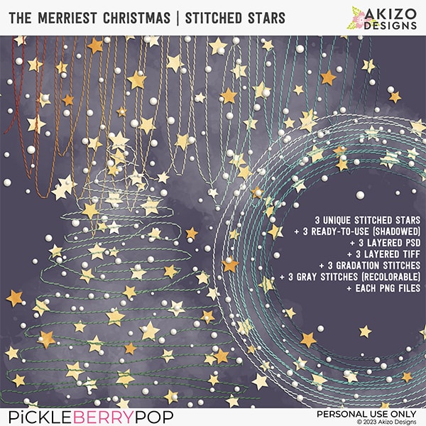 The Merriest Christmas | Stitched Stars