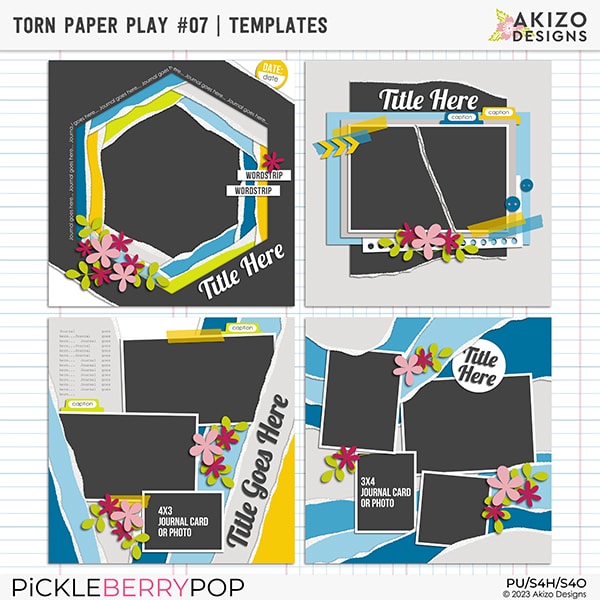 Torn Paper Play 07 | Templates