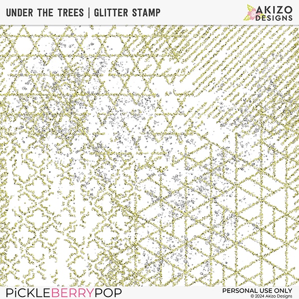 Under The Trees | Glitter Stamp