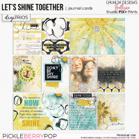 Let's Shine Together - collab journal cards