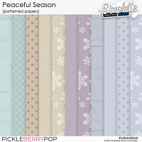 Peaceful Season (patterned papers) by Simplette