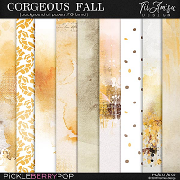 Gorgeous-Fall ~ artistic background papers by TirAmisu design 