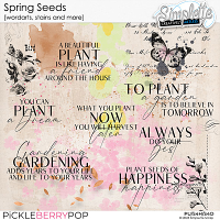 Spring Seeds (wordarts, stains and more) by Simplette