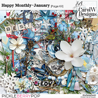 Happy Monthly-{January} Page Kit