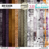 Boo Season Artsy Papers by JB Studio and PrelestnayaP Design