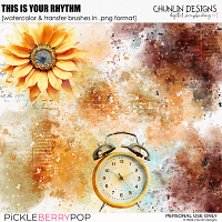 This Is Your Rhythm - watercolor & transfer brushes in .png format