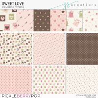 Sweet Love Layered Patterns (CU)