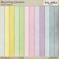 Blooming Dreams Solid Papers