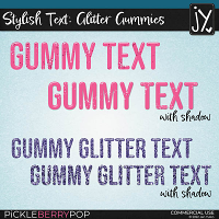 Stylish Text: Glitter Gummies