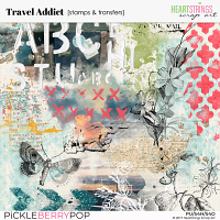 Travel Addict Stamps & Transfers