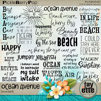 Ocean Avenue WordArt