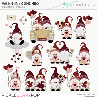 Valentine Gnomies Layered Templates (CU)