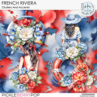 French Riviera Clusters And Accents by Ilonka's Designs
