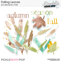 Falling Leaves (CU elements) 242 by Simplette