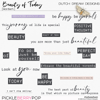 Beauty of Today - Wordart