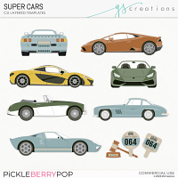 Supercars Layered Templates (CU)