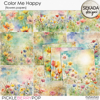 Color Me Happy [flower papers] by Sekada Designs