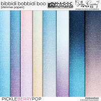 Magic Moments: Bibbidi Bobbidi Boo Shimmer Papers