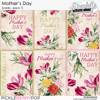 Mother's Day cards (pack 1) by Simplette