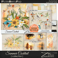 Summer Cocktail ~ Bundle plus FREE GIFT by Tiramisu design  