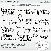 Winter Wonderland Digital Stamps