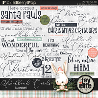 Woodland Carols WordArt