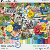 Hola España Page Kit & FWP Arty Papers