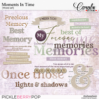 Moments In Time-Word art