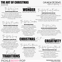 The Art of Christmas - word art