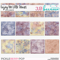 Enjoy The Little Things Artsy Papers by JB Studo