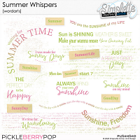 Summer Whispers (wordarts)