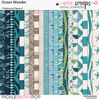 Ocean Wonder - Patterned Papers - by Neia Scraps 