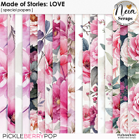Made of Stories: LOVE - Special  Papers by Neia Scraps