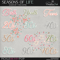 Seasons Of Life: Word Art