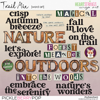 Trail Mix Word Art