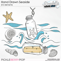 Hand Drawn Seaside (CU elements) by Simplette