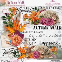 Autumn Walk Clusters and Word Arts by Indigo Designs by Anna 