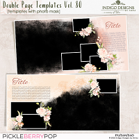 Double Page Templates with Mask Vol.80 by Indigo Designs by Anna 