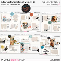 Artsy weekly templates # 01-26 - bundle