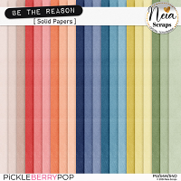 Be The Reason - Solid Papers - by Neia Scraps