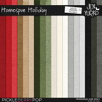 Homespun Holiday Solid Papers