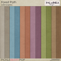 Forest Path Solid Papers