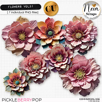 Flowers VOL31 - CU - by Neia Scraps 